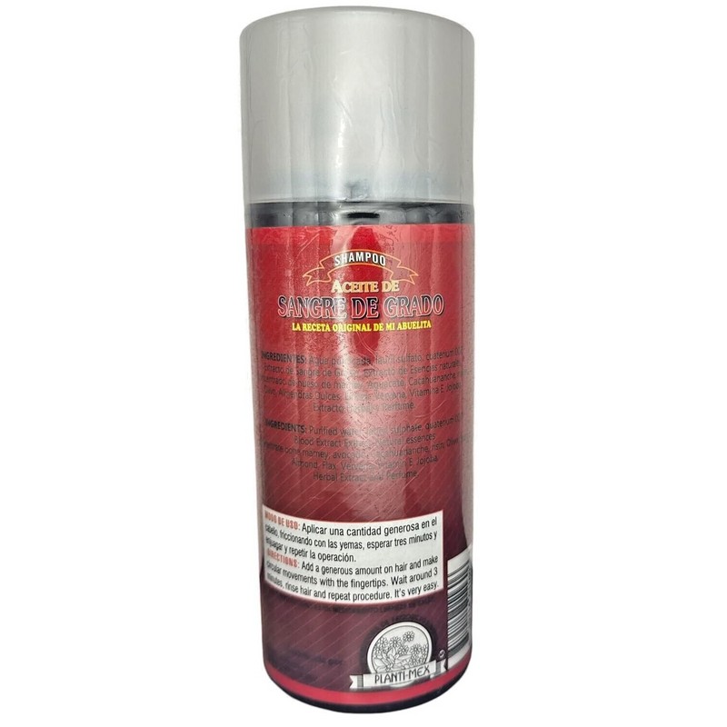 PLANTIMEX Sangre de Grado Extracto de Arbol Shampoo Shampoo Tree