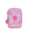 Kipling 100 PENS Large pencase, Pouches, Cases, Garden Clouds (Pink)