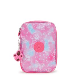 Kipling 100 PENS Large pencase, Pouches, Cases, Garden Clouds (Pink)