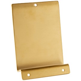 Amig - Foot Pedal Mod.1 to Push Open Heavy Doors | Stainless Steel Footprint Opener for Easy Hands-Free Opening | Ideal for Homes, Gates or Shops | 147 x 98 x 3mm | Gold