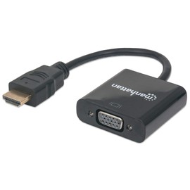 XtremeMac Manhattan ACCITL540 Convertidor Hdmi A Vga -Hdmi, Vga, Micro-Usb, Macho/Hembra, Negro