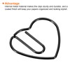 sourcing map Paper Clip Heart-Shaped Cute Decorative Fun Clips Bookmarks