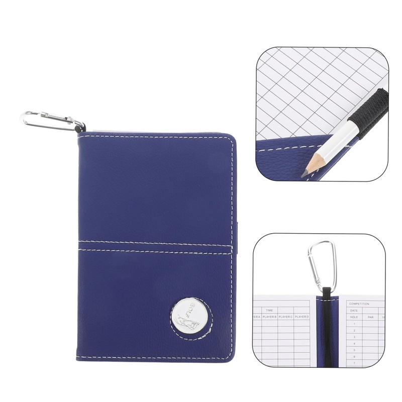 Kisangel Golf Scorecard Holder Cover Pu Leather Scorebook Scorecards and