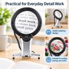 Hands-Free LED Magnifying Glass for Reading & Crafts – 10cm