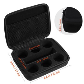 WOONEKY Yoyo Storage Bag with Carry Handle Yoyo Ball Case for Accessories and Toys Robust and Lightweight Bag with Inner Padding and Zip Net Practical for On the Go and Home