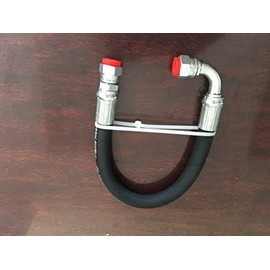 1/2"X144" 2-WIRE 5,000 Hydraulic Hose Assembly 1-Female JIC x 1-Female JIC 90 with 3/4-16 Threads