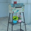 Mailboxes for Outside with Stand,Metal Mailbox and Stand Combination
