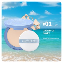 MAYCHEER Flawless Blur Setting Powder – 24H Oil Control, Waterproof, Sweat-Proof, Long-Lasting Finish, On-the-Go Touch-Up, All-Day Wear, Makeup, Cosmetic:_01