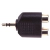 Stereo 3.5mm Jack Plug to 2x Phono Socket Adapter