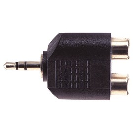 Stereo 3.5mm Jack Plug to 2x Phono Socket Adapter
