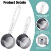4Pcs 1/8 Cup Measuring Cup, 30ml Scoop, Stainless Steel Measuring