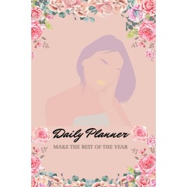 Daily planner ,2023: floral pattern journal, 6x9, 120 pages, custom design, weekly&monthly planner