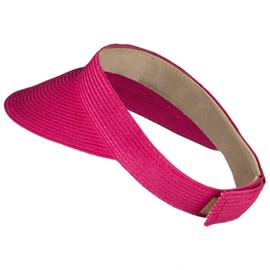 UPF 50+ Crushable Toyo Sun Visor - Fuchsia OSFM
