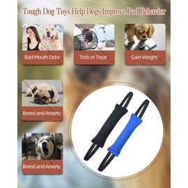 Clysoru Dog Tug Toy Double Pack Tough Jute Bite Pillow Training Equipment Puppy to Large Dogs Interactive