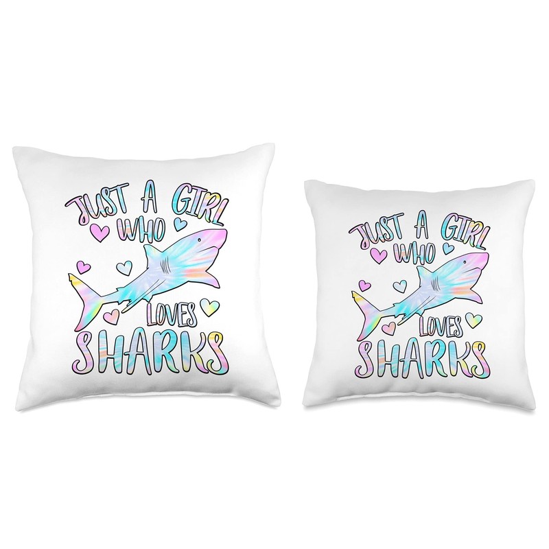 Just a Girl Who Loves Sharks Lover Tie Dye Theme