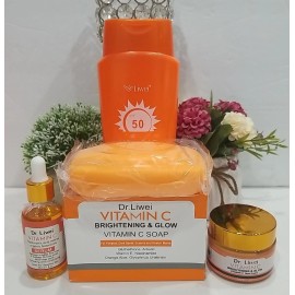Dr. Lewei Dr Liwei VitaminC Brightening Body Care Series 4 Pc Set  Lotion+Soap+Cr