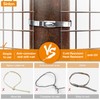 Sinlon Chain Link fence Ties 100pcs Multi-Purpose Self-Locking Metal Zip