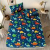 Chickwin Dinosaur Single Bed Fitted Sheet -30cm Deep, Cute Cartoon