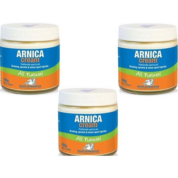 3 x 100g  MARTIN & PLEASANCE All Natural Arnica Herbal Cream - 300g