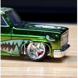Shop164 NEW Chrome 1/64 Scale Single Alloy Wheel Rubber Tires For Hot Whz 83 Silverado