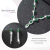 GORAIS Crystal Wedding Prom Jewelry Set Rhinestone Necklace Earrings Sets