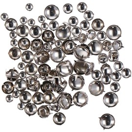 YYlingx 120Pcs 6/8/10/12mm Mixed Silver Claw Nailhead Round Dome Studs Mini Assorted Kit Leathercraft Rivet Metal DIY Decorations