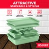 Green 10-Piece Bakeware Sets, Nonstick Carbon Steel Baking Sheet &