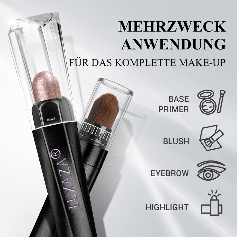LUXAZA PRO Pink Eyeshadow Pencil Makeup 6 Piece Set, Bright