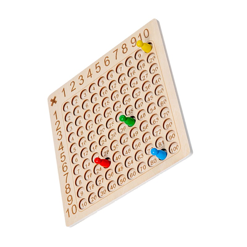 Multiplication Board Game Wooden Early Learning Educational Brain Development Math