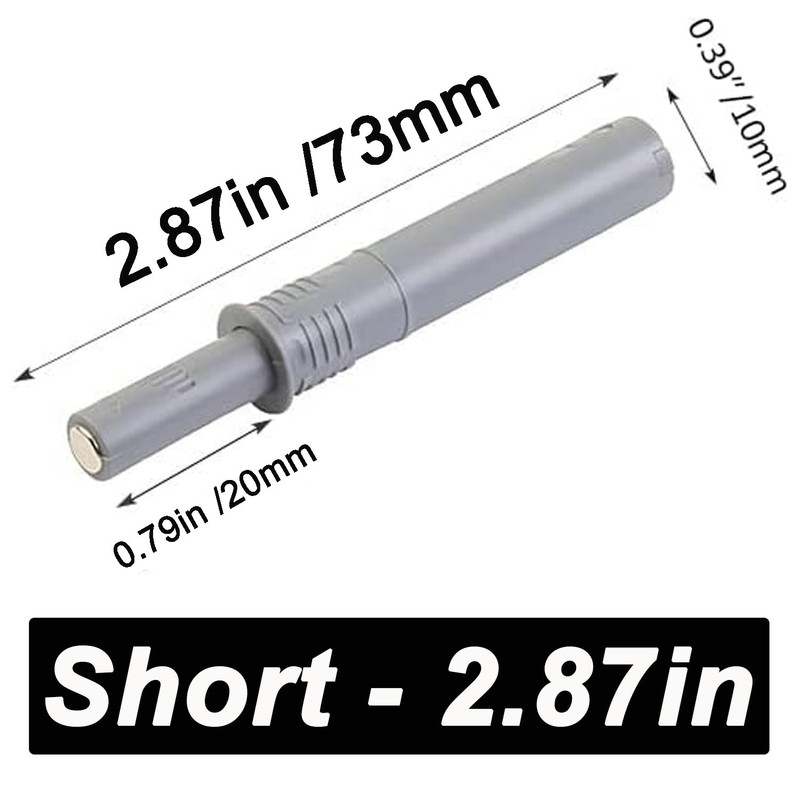 Push to Open Cabinet Hardware Short CBRIVE 5 Pack Push