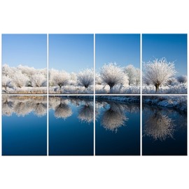 8 Pack Art Acoustic Panels, 48" x 32" Acoustical Wall Panels with Adhesive, Acoustic Treatment for Recording Studio Decorative Acoustic Panels, Sound Absorbing Panels