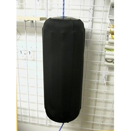 Bumper Buddies Boat Fender Cover (2 per pkg) Fits Taylor Made Big B #2 (8"x20") Center Rope Tube Boat Fender. by Kansas Creations (Black)