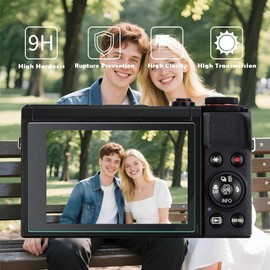 TOHUSHUAXI Screen Protector (3+1Pack) Compatible for Canon Powershot G7X Mark III Digital Camera,Tempered Glass Film Anti-Scratch High Definition and Soft Silicone Case (for Canon G7X Mark III BL)