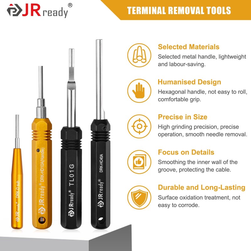 JRready ST5227 Terminal Removal Tool Kit Removable Te/Amp/Harting D Sub