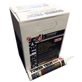 Tower Sealants TS-00130 10.1 fl-Ounce Tower Tech 2 Acrylic Urethane Sealant, Clear - Pack of 12