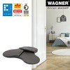 WAGNER 3STOP COLOR BLACK Floor Door Stop, Diameter 110 x