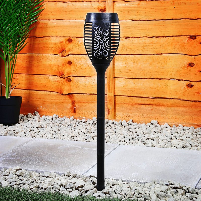 Solalite® 2 Pack 51 LED Solar Torch Light Dancing Flickering