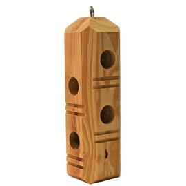Wildlife Sciences Suet Plug Feeder, Bevel Cut Pine Post
