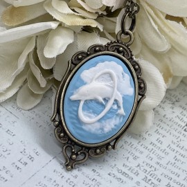 Fancy Fox Boutique Dolphin Cameo Sea Life Ocean Bronze Birthday Gift Party Favor Beach Wedding Pool
