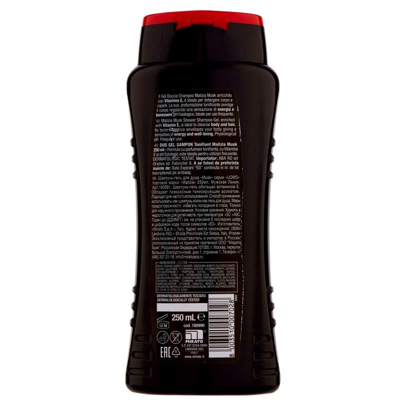 Malicia - Shower Gel Shampoo - Man of the Smell