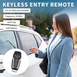 TUCKBOLD Keyless Entry Remote for Ford for Mustang 2015-2017 315Mhz M3N-A2C31243800 4 Button Reusable | Control Replacement Car Key Fob 1 Pcs for Mustang 2015-2017