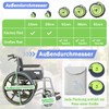 Ehucon WheelCover for transport wheelchair wheels, wheelchair accessories, tyre covers