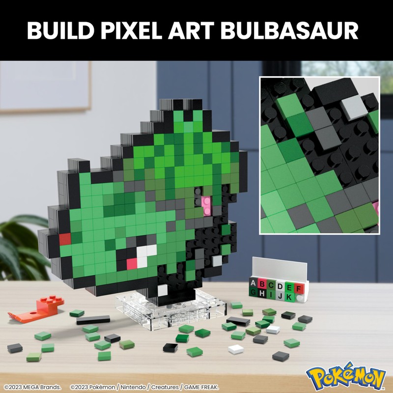 MEGA Pokémon Juguete de Construcción Bulbasaur Píxel para niños de