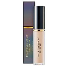 BOM COSMETICS Cover Flex Liquid Concealer #21 Light 0.19oz Perfect Long Lasting Concealer Full Coverage with Hypoallergenic Formula for Sensitive Skin, Tea tree & Centella for Soothing, Korean Makeup