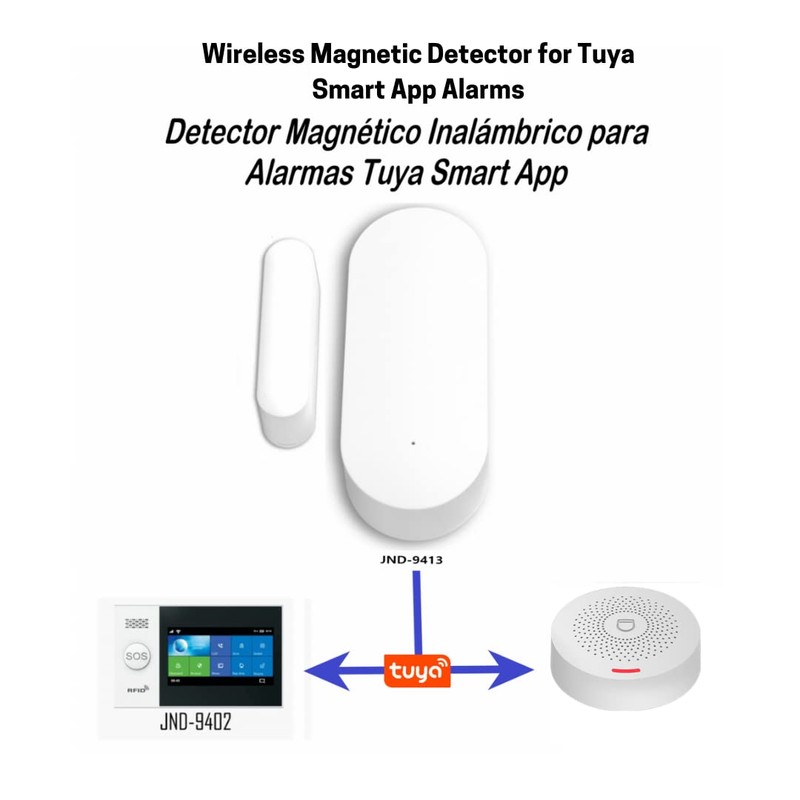 JANDEI - WIFI Wireless Detector, Magnetic Open Closed Door and