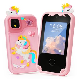 Kids Phone for Girl Toys, Kids Camera Toy Smart Phone Birthday Gifts Toddler Ages 2, 3, 5, 7, 8, 10 Year Old, Educational Learning Toys with 2.8" Touchscreen, Music Player, Video Player, Game (Pink)