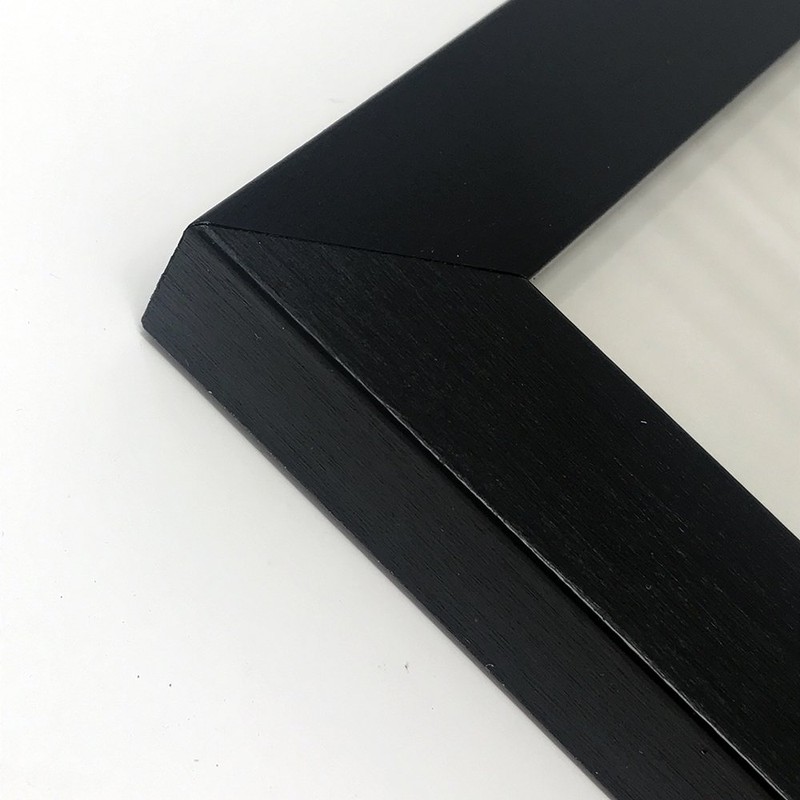pf+a REAL GLASS 7 inch Vinyl Frame - Oxford Black