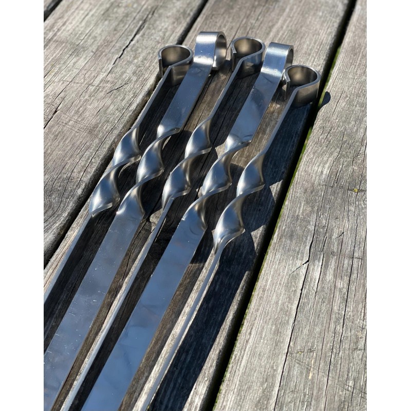 Timeless Steel 5 Pcs WIDTH 3/4" Heavy-duty Stainless Lula Kebab