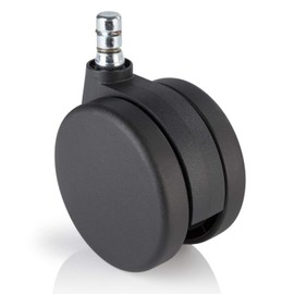 hjh OFFICE 3 inch Office Chair Caster Wheels (Set of 5) 7/16 inch Stem Diameter, Casters for Carpet Floors