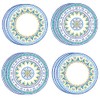 Talking Tables Moroccan Geometric Yellow & Blue Paper Plates | Bold Colourful Disposable Party Tableware for Summer, Birthday, Recyclable - 12 Pack,23 centimeters
